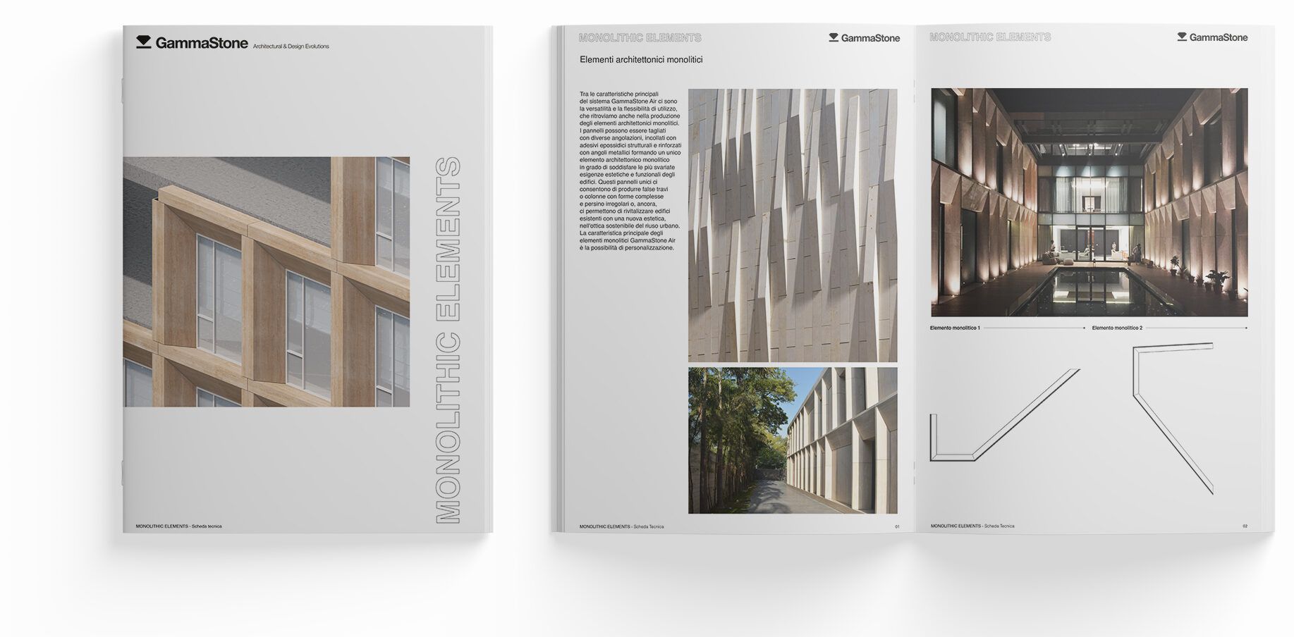 Monolithic architectural elements - GammaStone